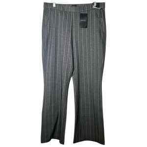 Lee Gray Herringbone Stripe Bootcut Pants NWT Large